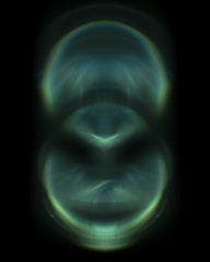 green light in dark room