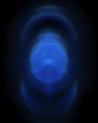 Abstract image of synchronized neural pathways glowing softly in deep blue tones.