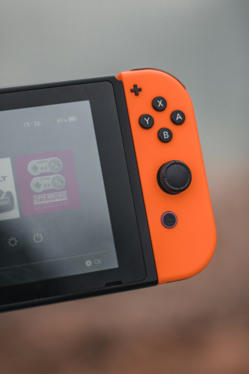 orange and black nintendo switch