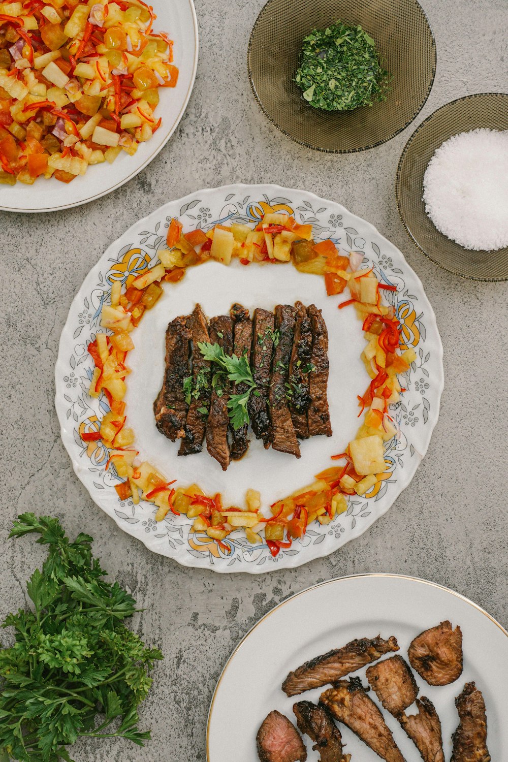 cooked food on white ceramic plate