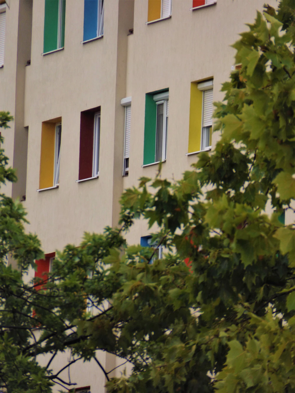 Neighboring houses side by side