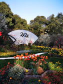 The campus garden blooming with flowers during the 2026-27 academic year.