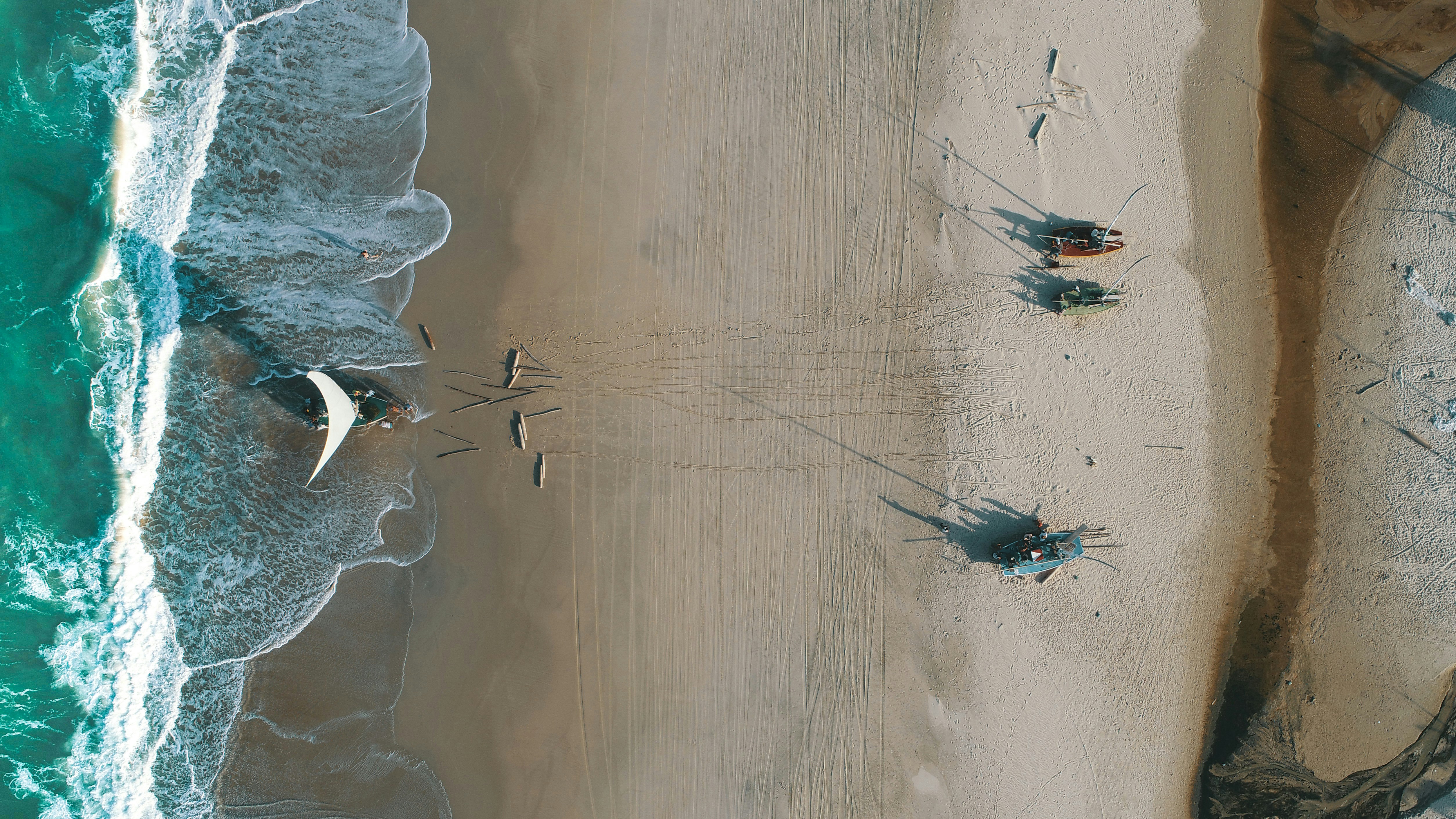 A fisherman's boat returning from a day's work