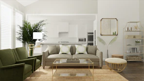 gray and white sofa set