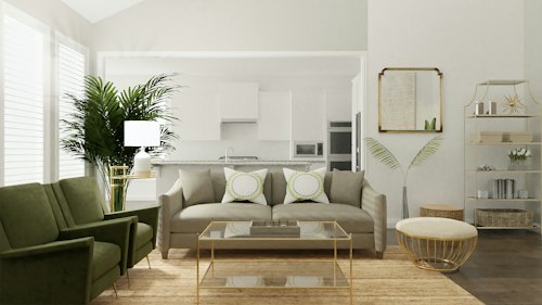Styled bedroom detail
