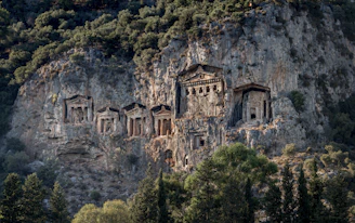 brown concrete building near green trees during daytime