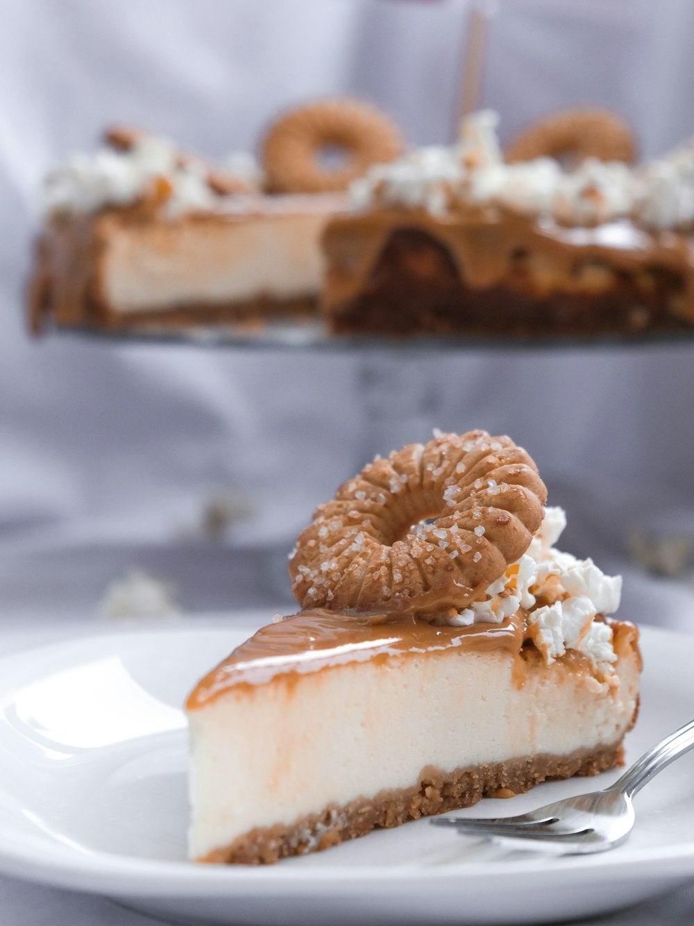 brown and white pastry on white ceramic plate