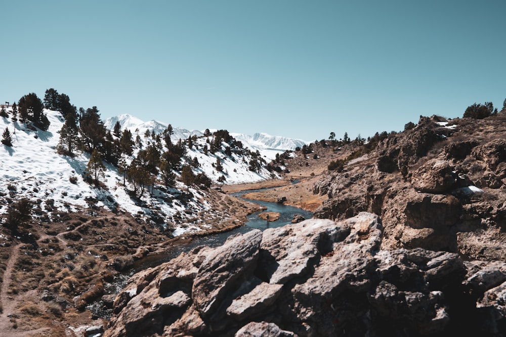 brown and white mountains under blue sky during daytime