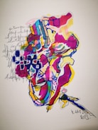 A colorful abstract artwork representing creativity.