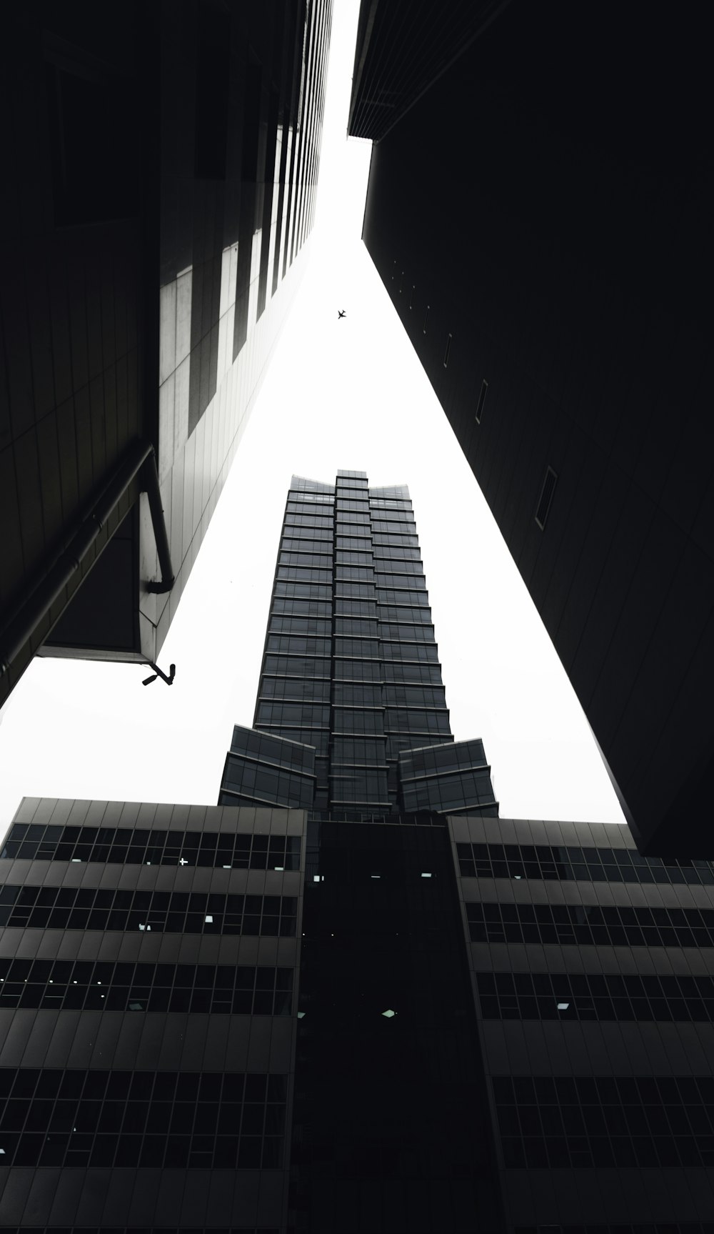 low angle photography of high rise building