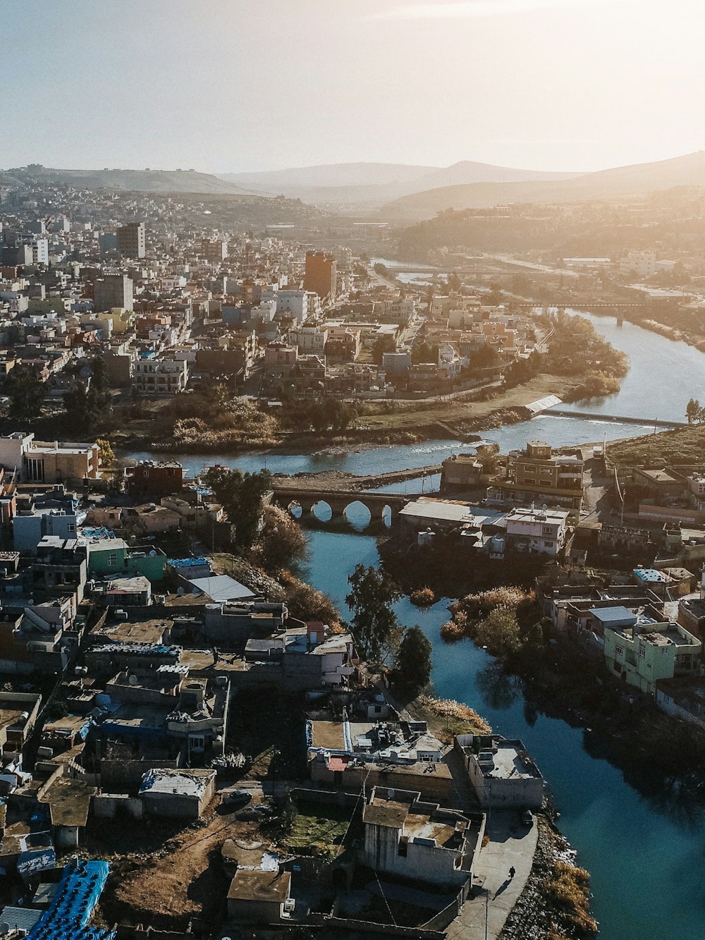 aerial view of city buildings during daytime