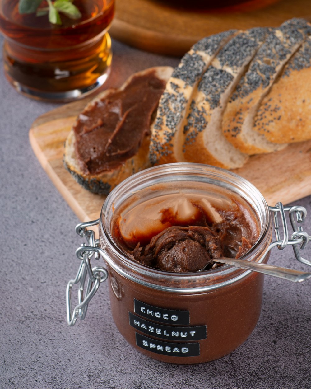 chocolate ice cream in stainless steel cup