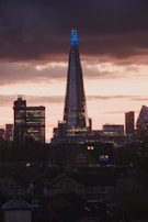 City skyline at dusk illustrating the broad reach of the holding company.