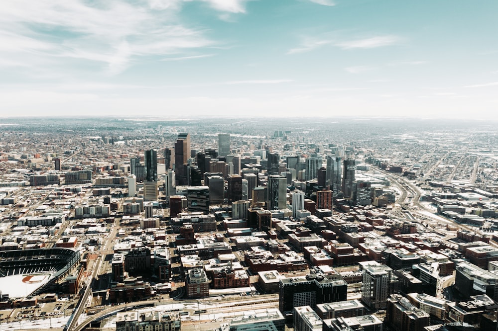 aerial view of city buildings during daytime