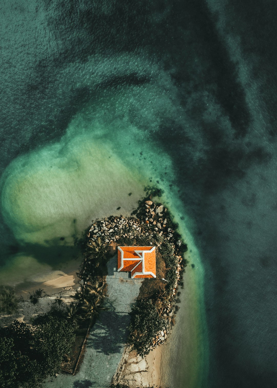 aerial view of beach during daytime