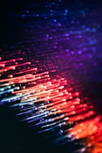 purple and pink lights in a dark room