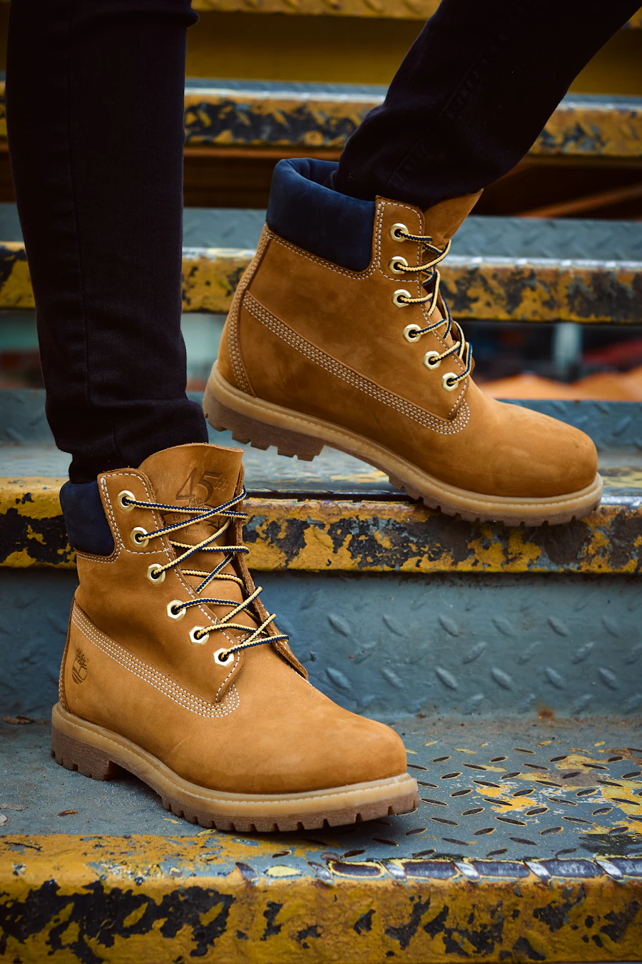 The Trailhead Boot, a pair of brown leather lace-up boots