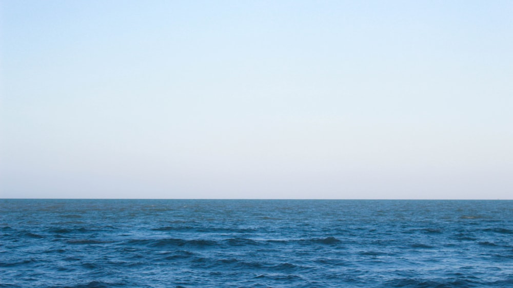 body of water under white sky during daytime