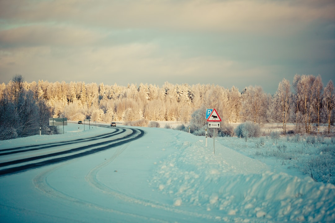 red and white house on snow covered ground