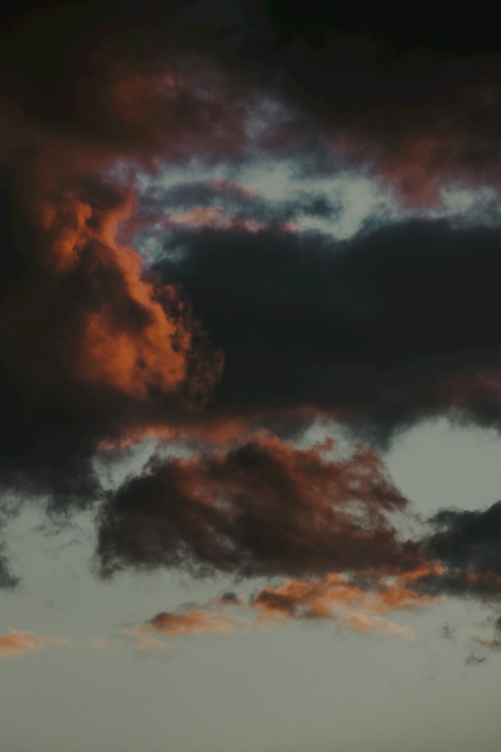 orange and black clouds during sunset