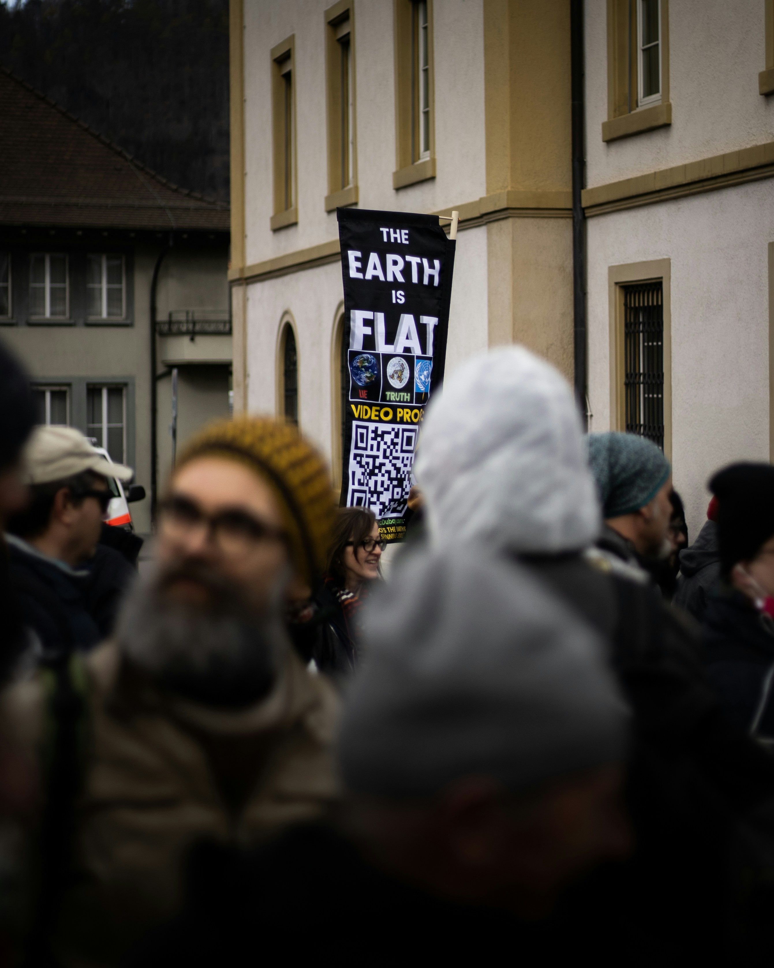 a big protest in liestal against the corona pandemic mesurments