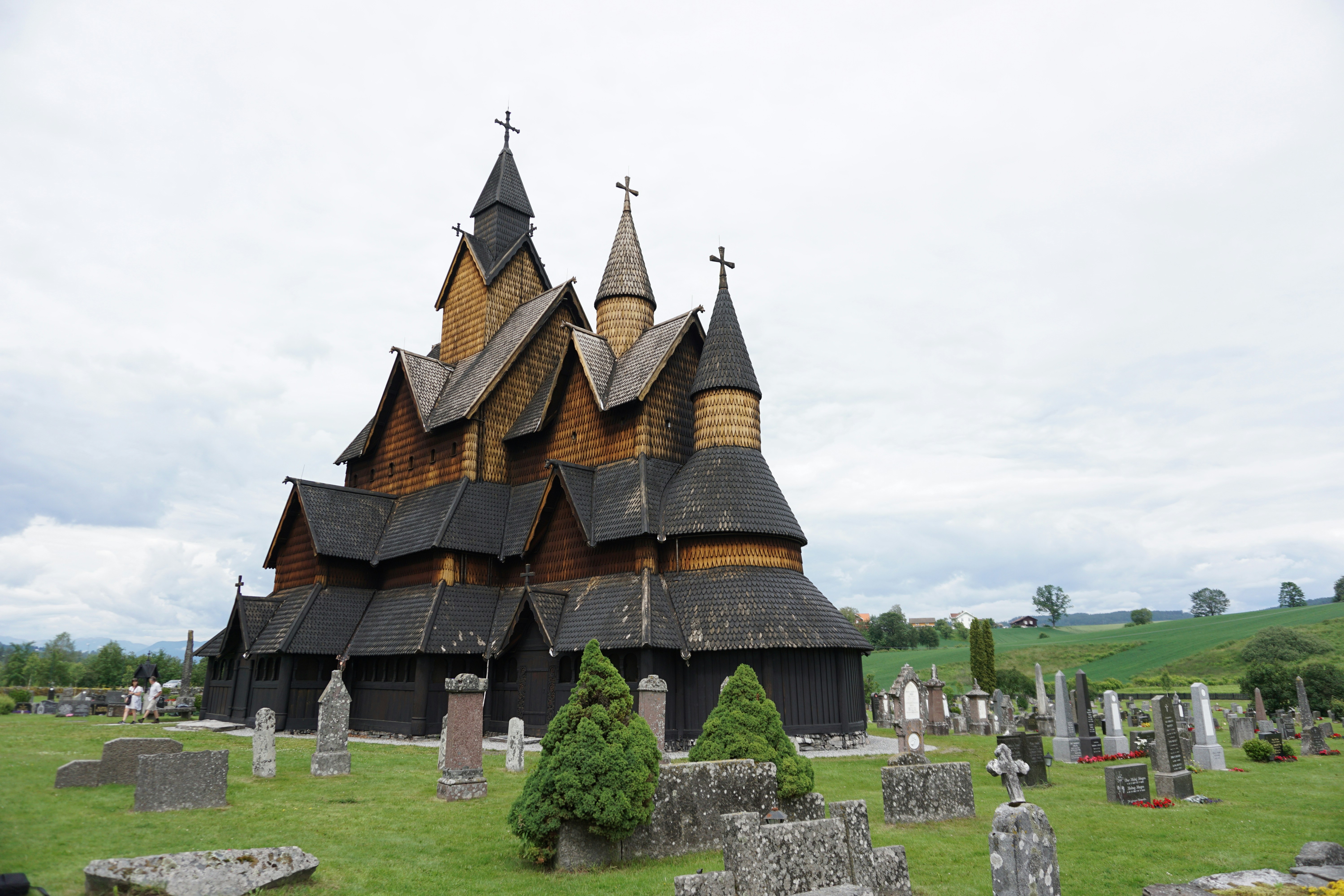 brown and black concrete building