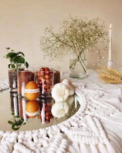White Macrame Coasters
