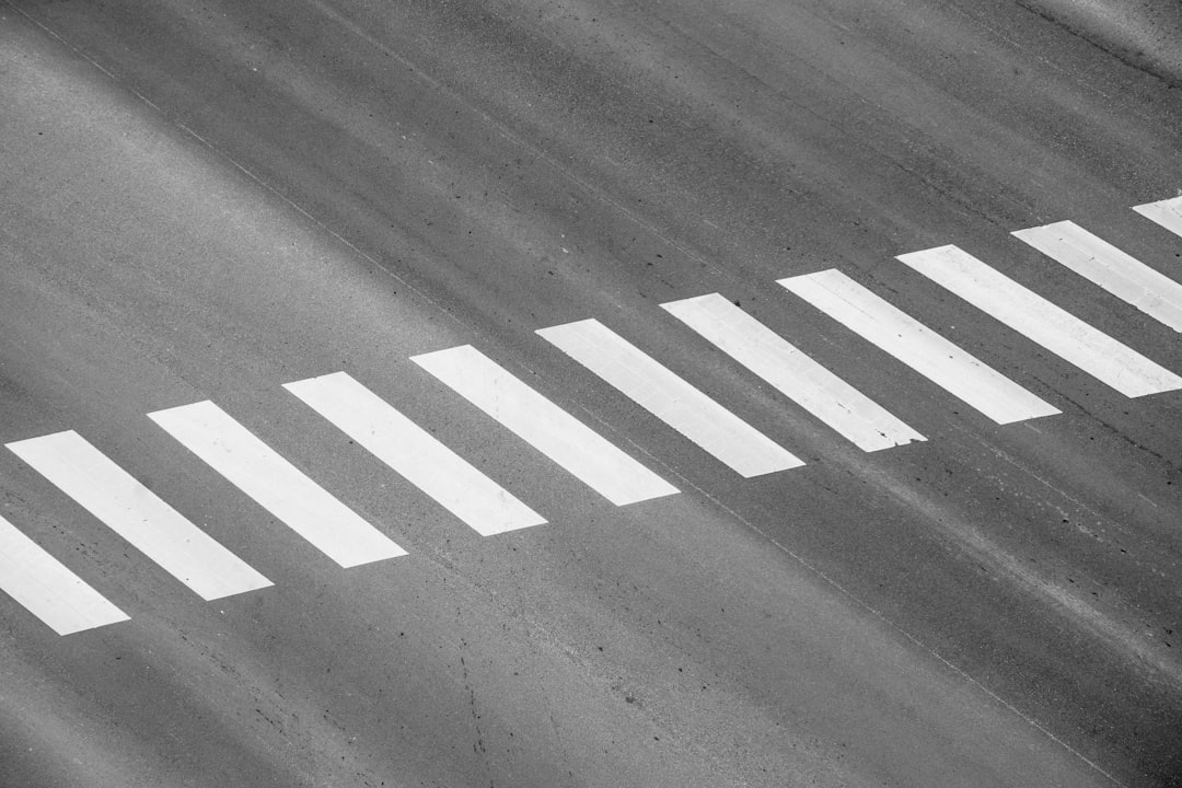 white and black pedestrian line, Pedestrian Crossing