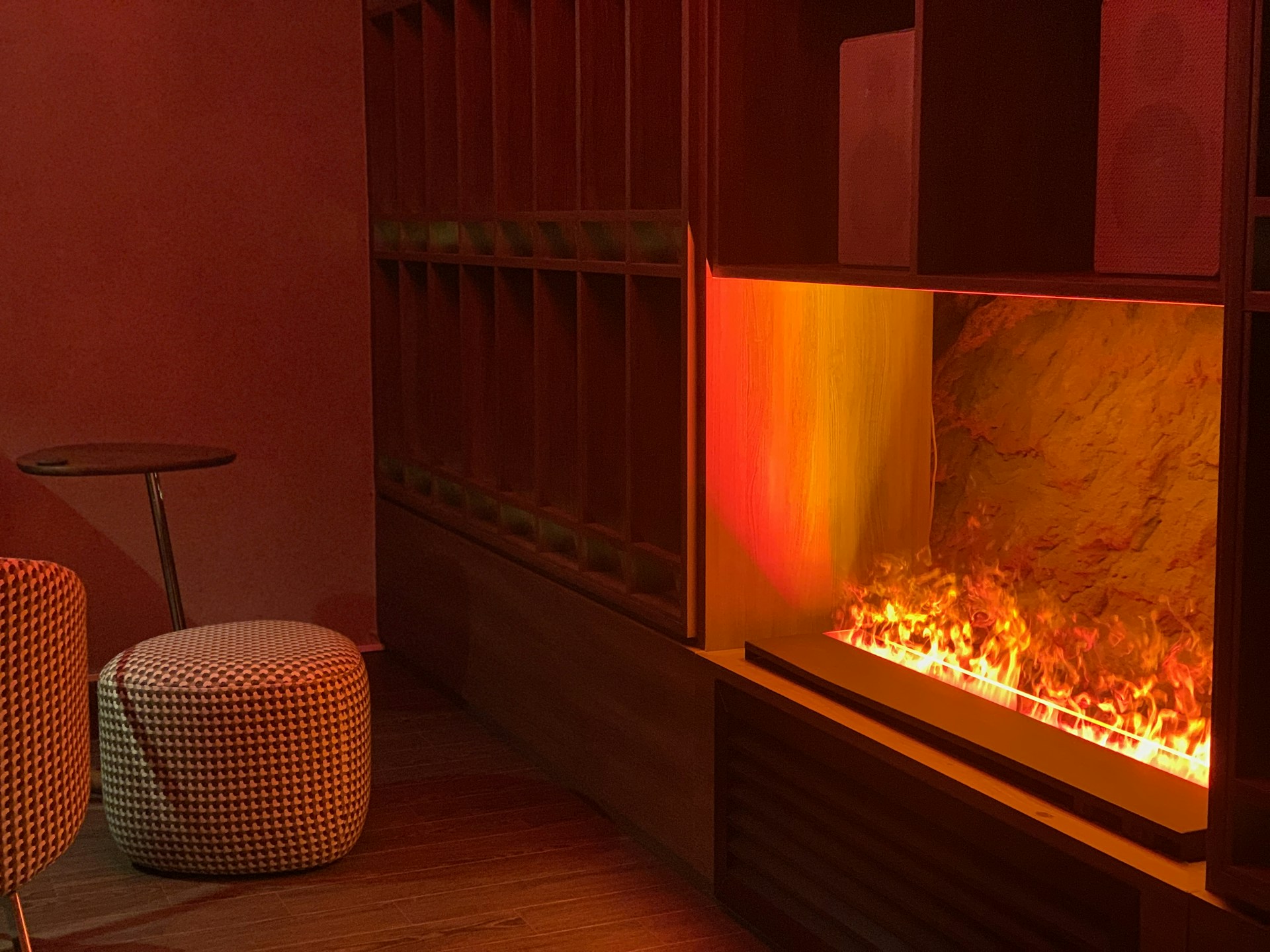 black and brown leather padded tub sofa