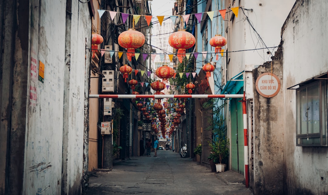 Chinese ancient street with traditional architecture
