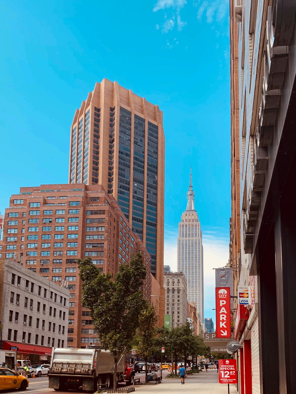 brown and white high rise buildings