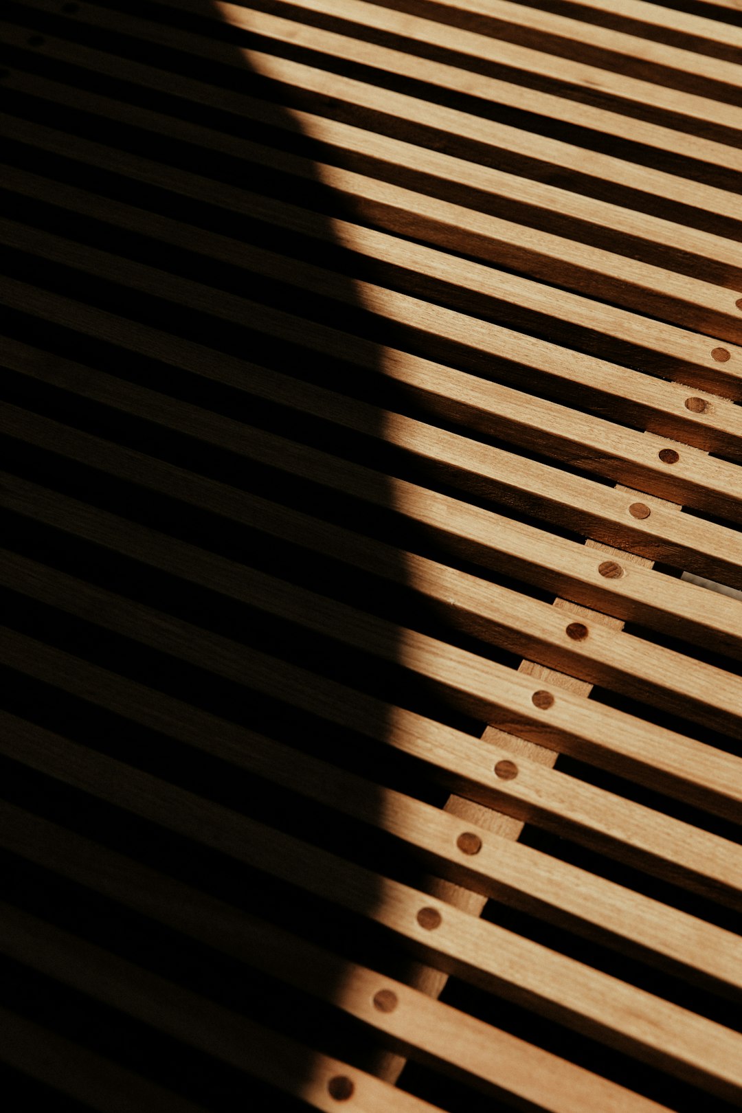 brown wooden fence with light