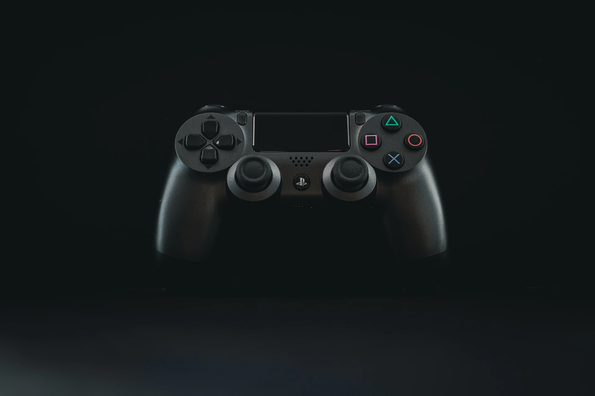 black sony ps 4 game controller