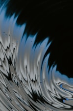 blue and white abstract painting
