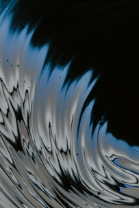 blue and white abstract painting