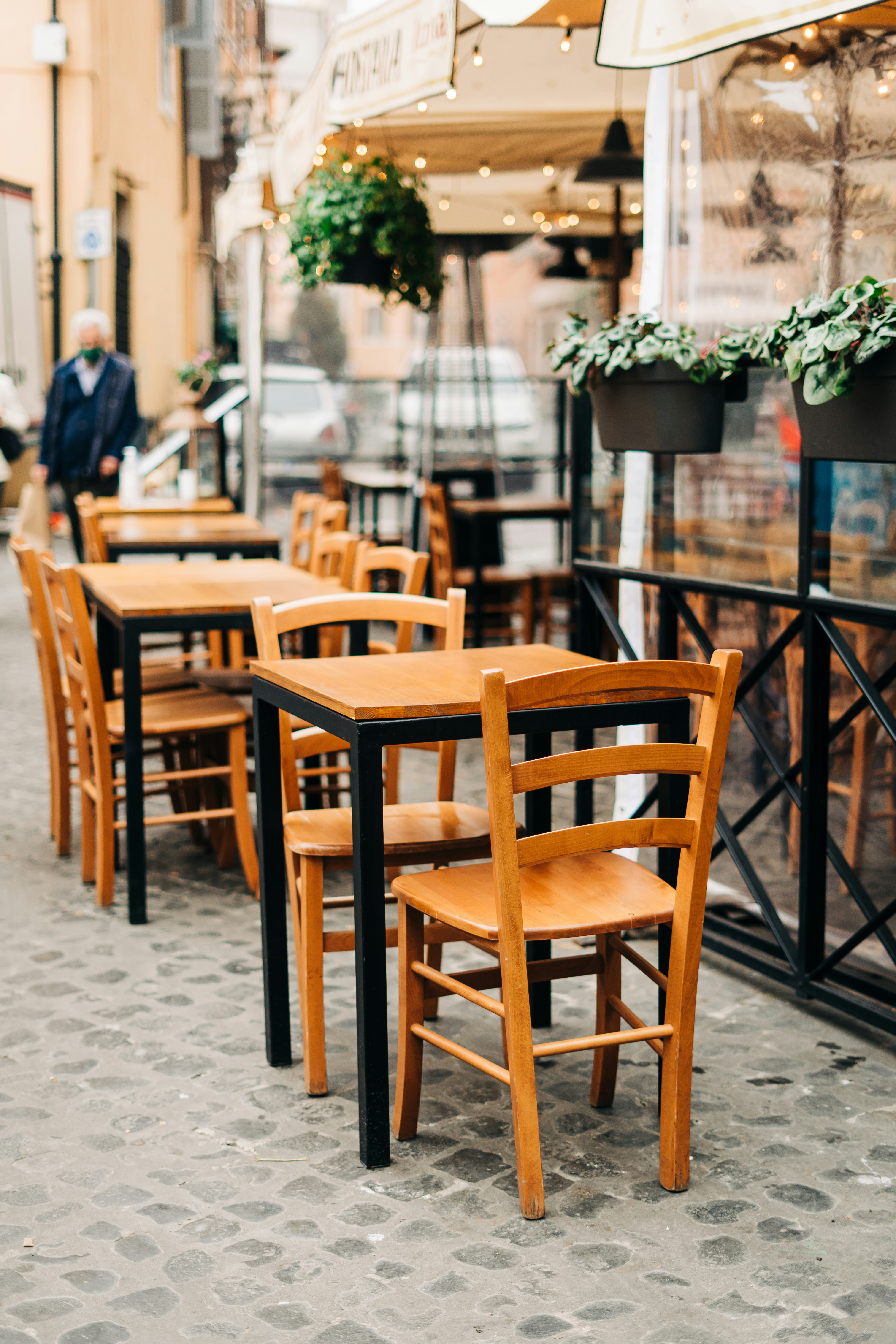 brown wooden table and chairs