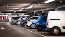 cars parked in parking lot