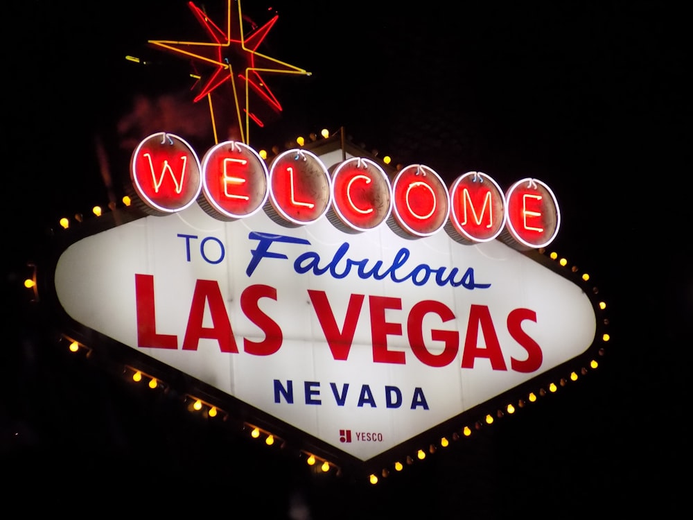 Bienvenue à la fabuleuse signalétique Las Vegas Nevada