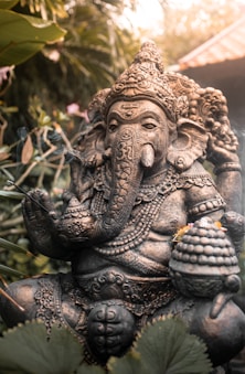 brown concrete dragon statue during daytime