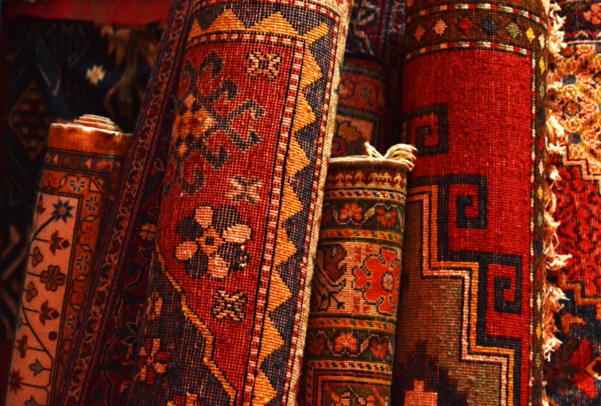 Rolled carpets