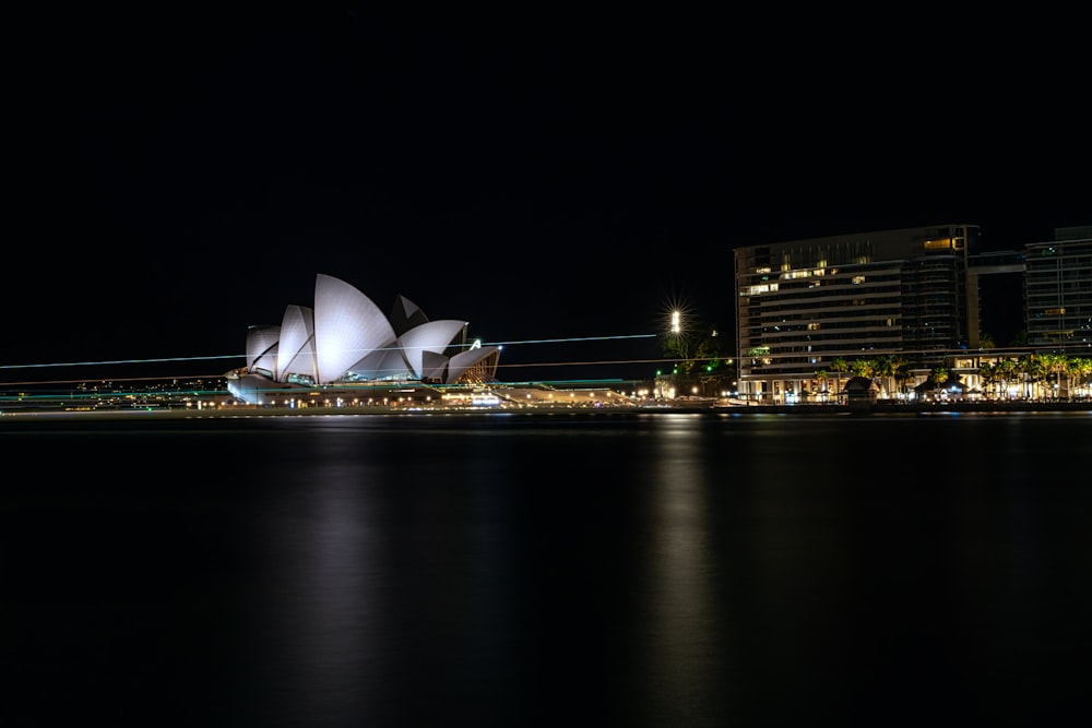 sydney opera house during night time