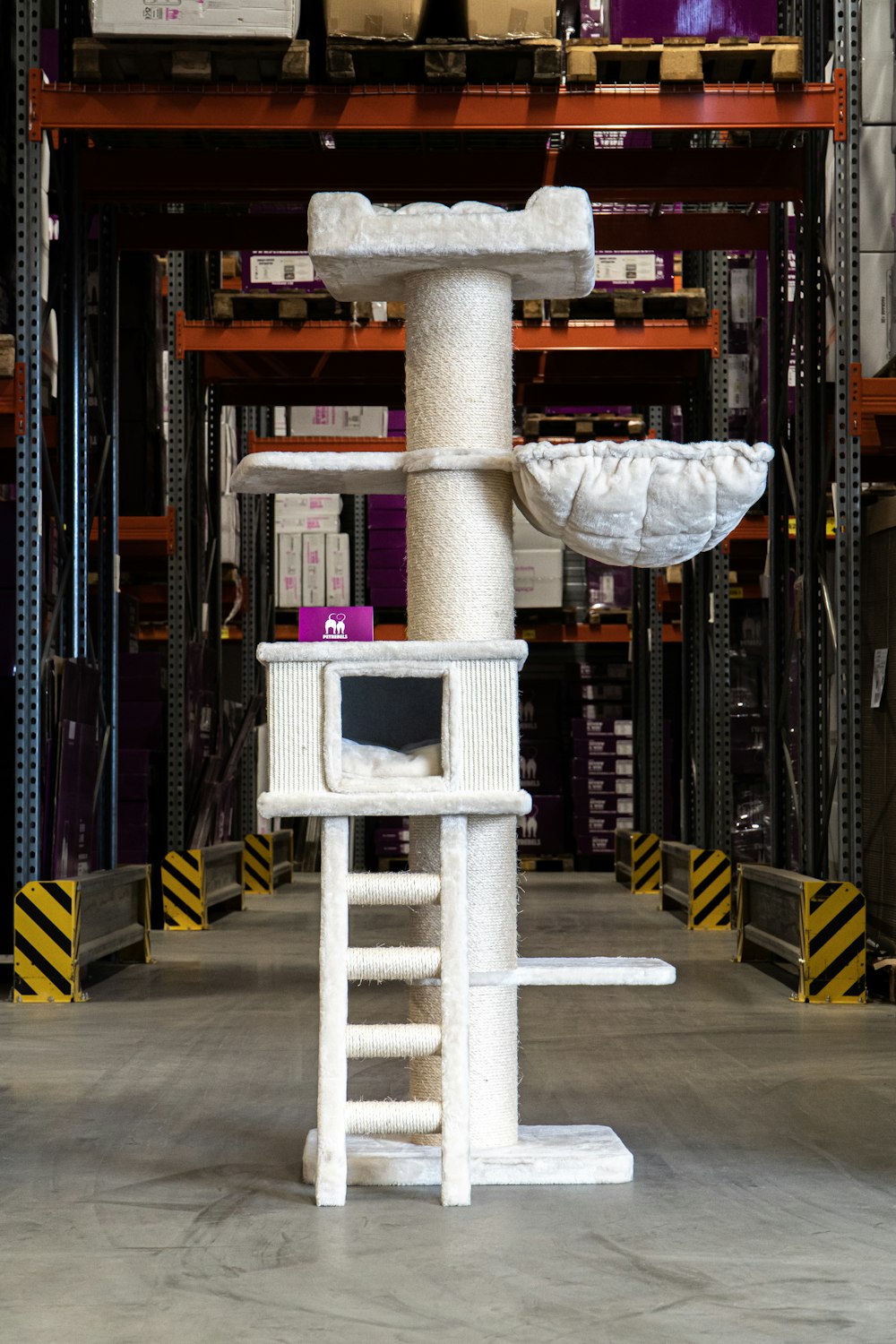 white and gray concrete spiral staircase