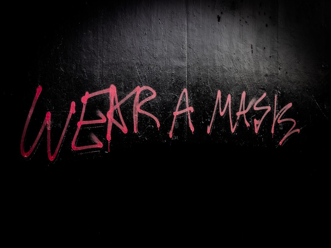 graffiti reading "wear a mask"