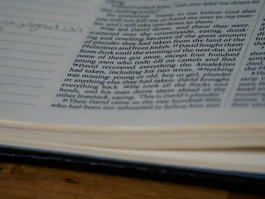 Close-up of a tablet showing an open eBook with notes and highlights.