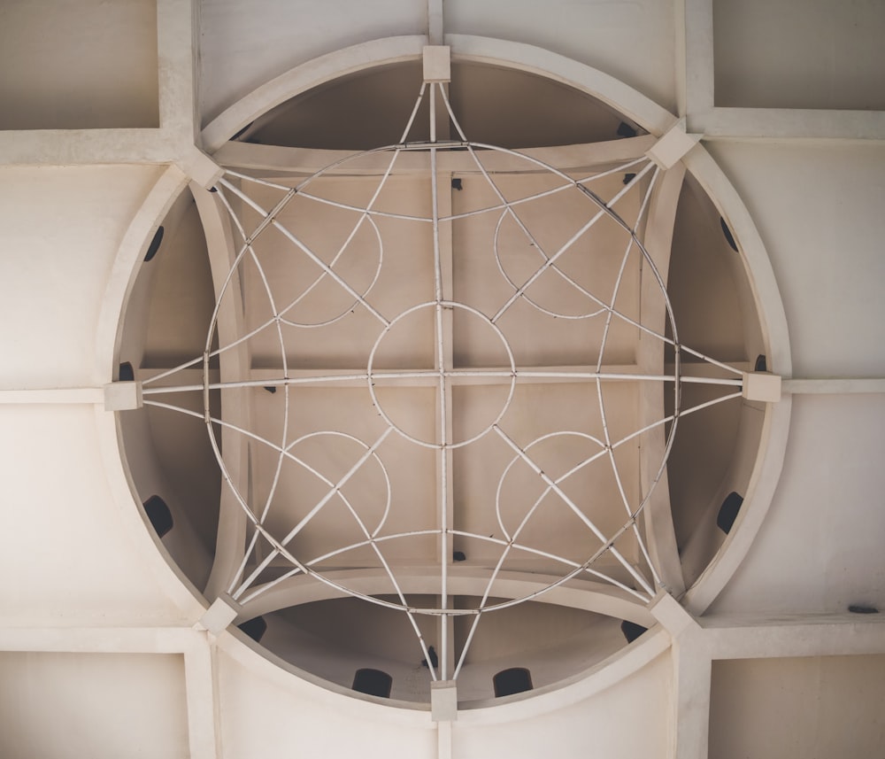 white and brown wooden ceiling