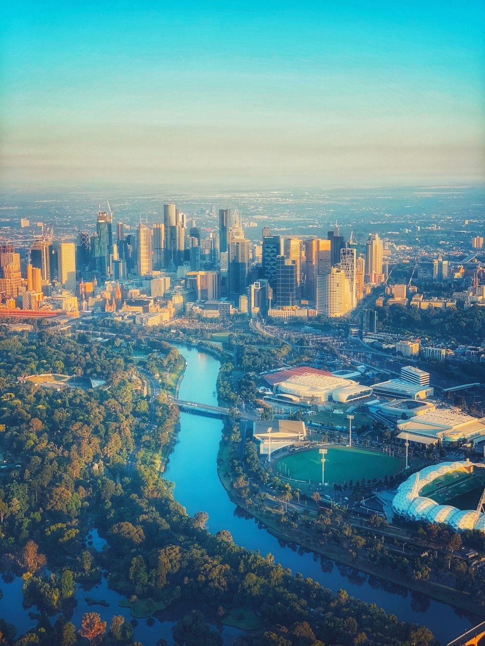 aerial view of city buildings during daytime