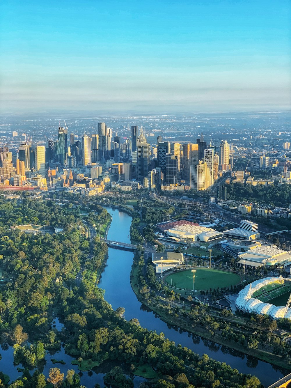 aerial view of city buildings during daytime