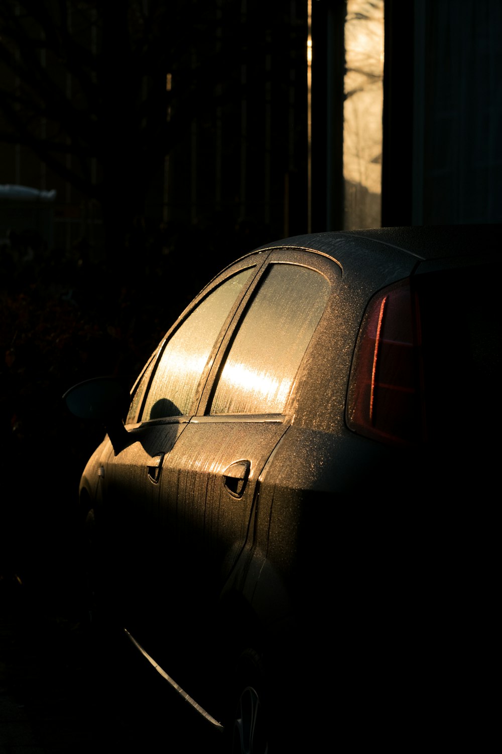 black car with black hood