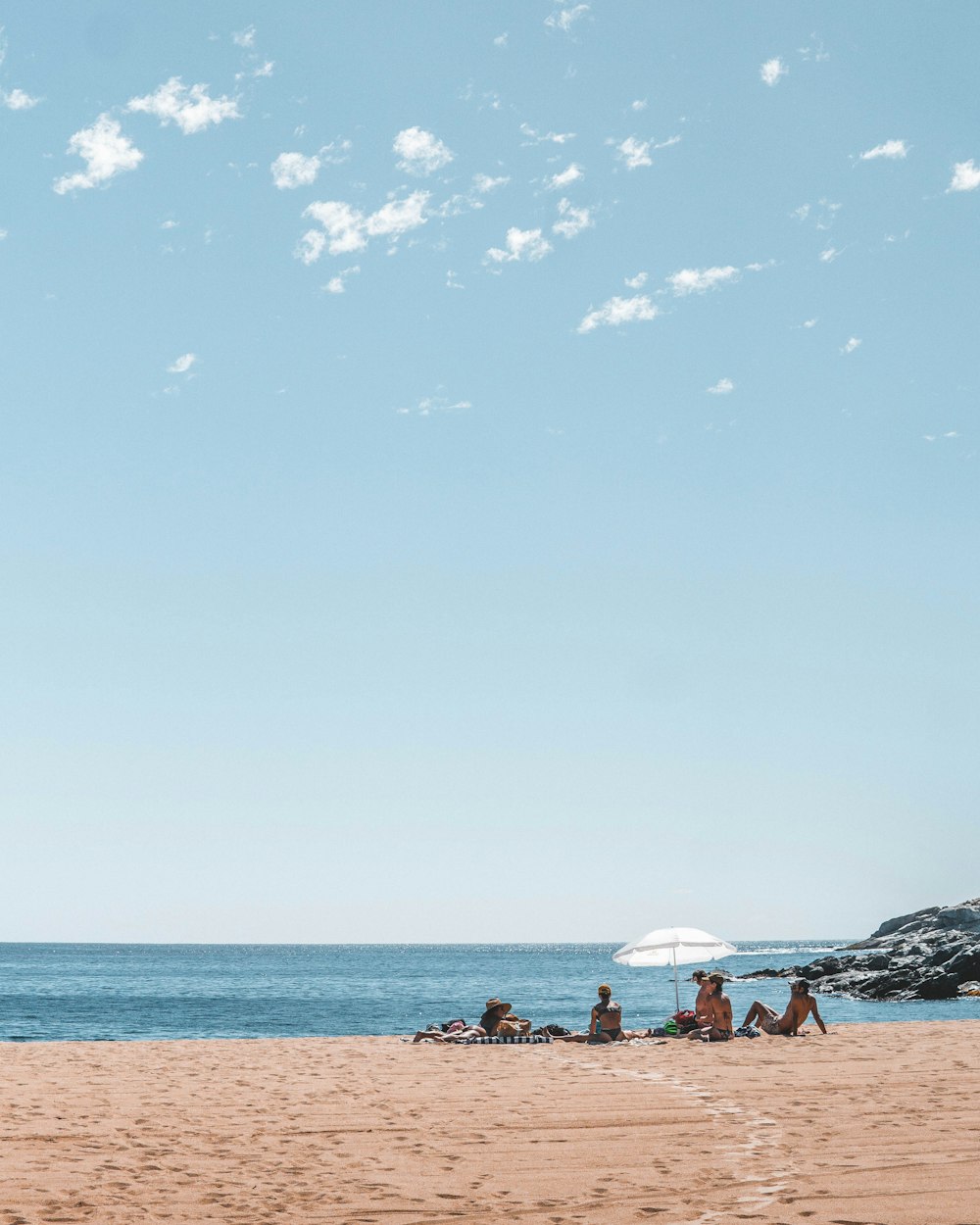 people on beach during daytime