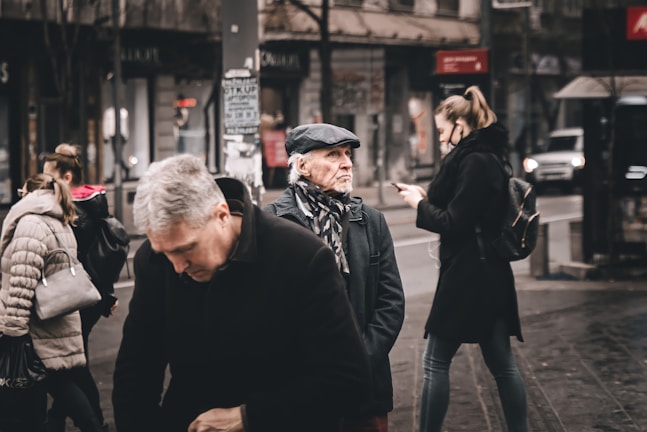 A group of adventurers solving puzzles in an urban setting.